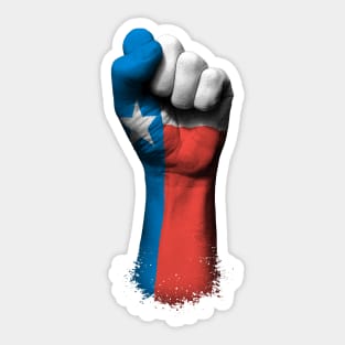 Flag of Texas on a Raised Clenched Fist Sticker